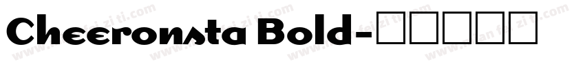 Cheeronsta Bold字体转换